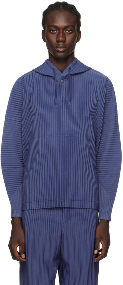 HOMME PLISSÉ ISSEY MIYAKE Blue Monthly Color December Hoodie Cover