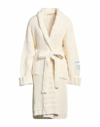 Hinnominate Woman Cardigan Ivory Acrylic, Recycled polyester Cover