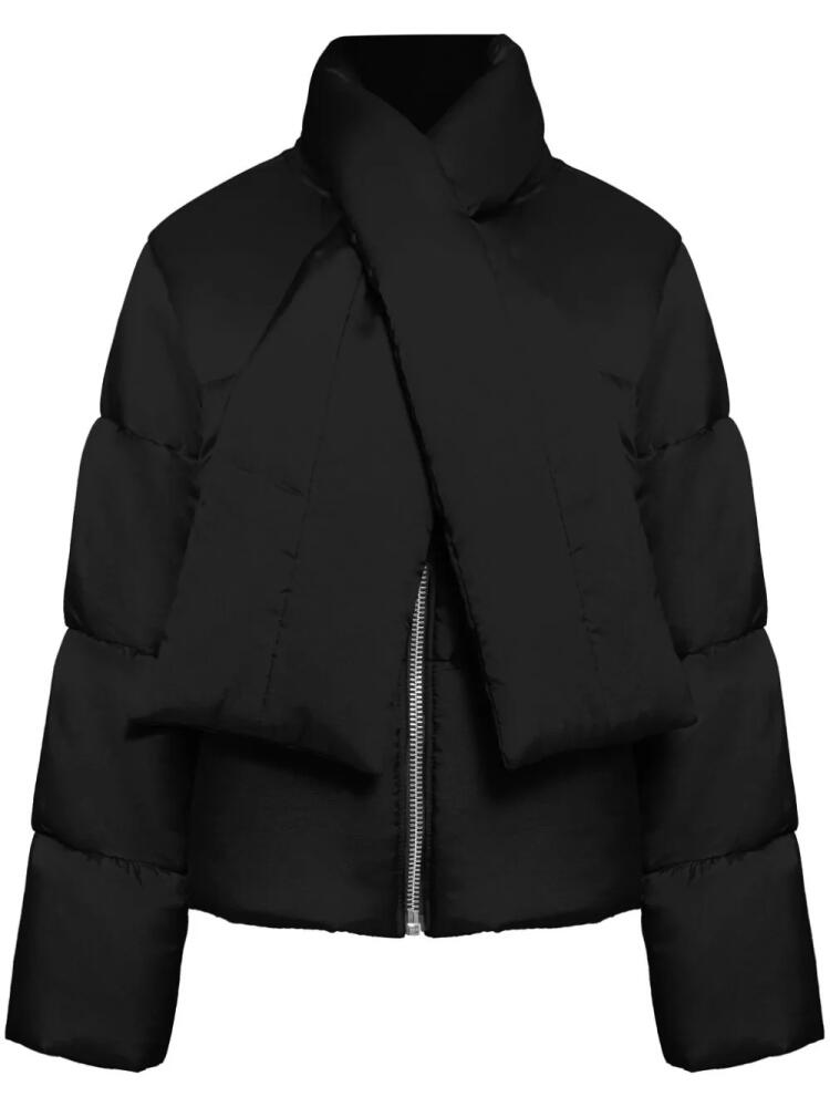 Uma | Raquel Davidowicz scarf-detail puffer jacket - Black Cover