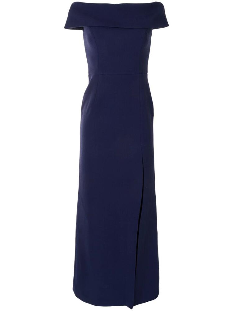 Rebecca Vallance off-shoulder long gown - Blue Cover