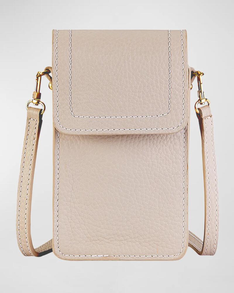 Gigi New York Liv Phone Pebble Leather Crossbody Bag Cover