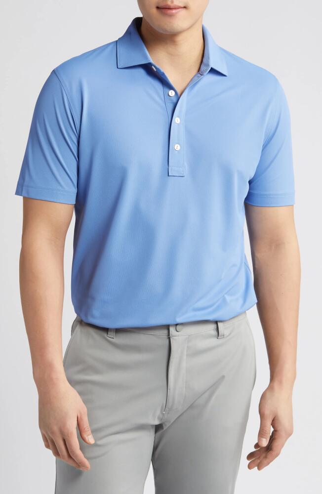 Peter Millar Crown Crafted Soul Performance Mesh Polo in Cascade Blue Cover