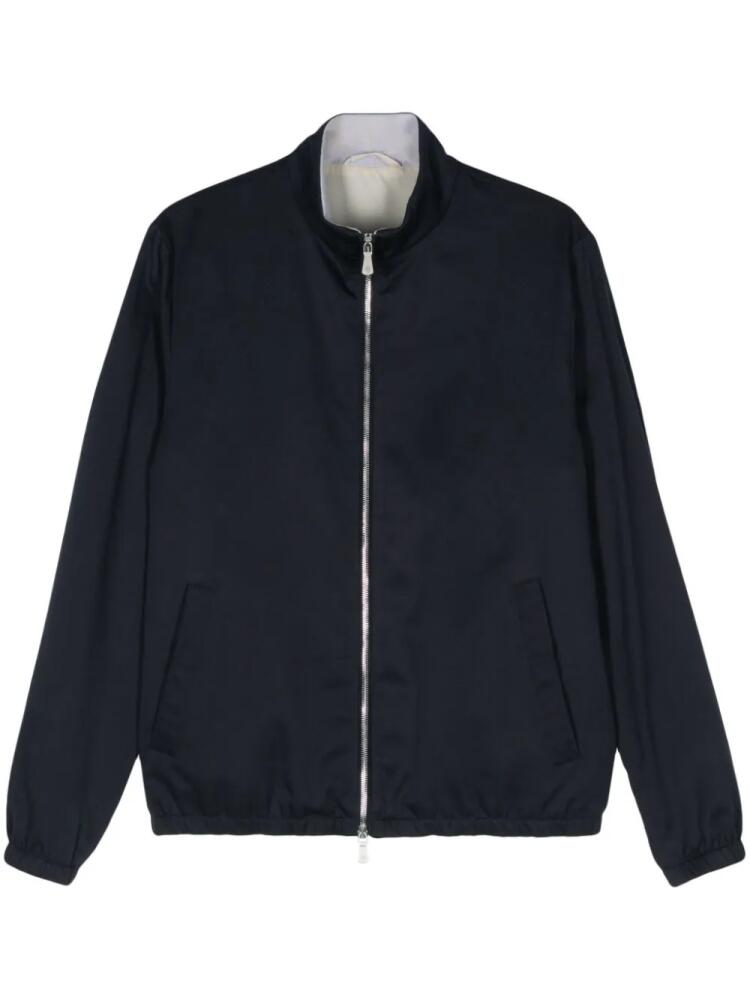 Eleventy elasticated-hem jacket - Blue Cover