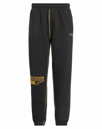 Puma Man Pants Black Cotton, Polyester Cover