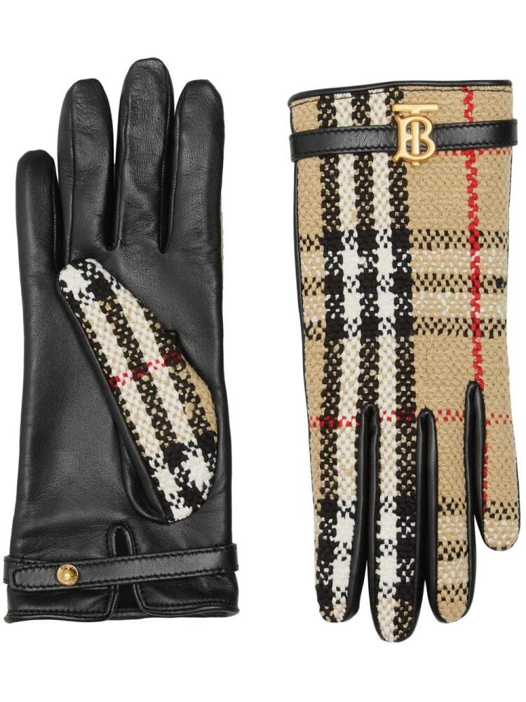 Burberry Vintage Check bouclé gloves - Neutrals Cover