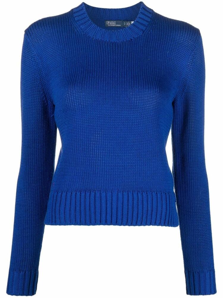 Polo Ralph Lauren chunky ribbed knit sweater - Blue Cover