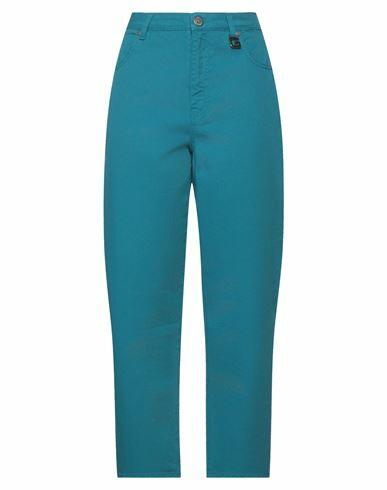 Gaëlle Paris Woman Jeans Deep jade Cotton Cover