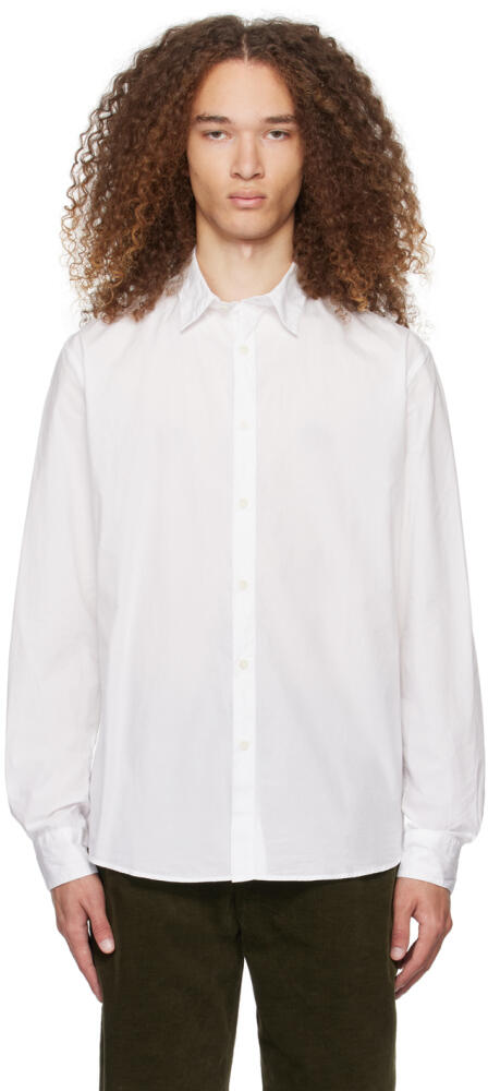 Sunspel White Lightweight Shirt Cover