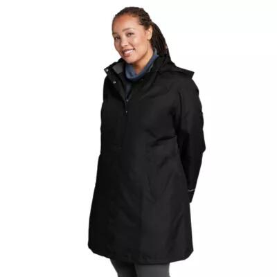 Eddie Bauer Women's Girl on the Go Trench Coat Cover