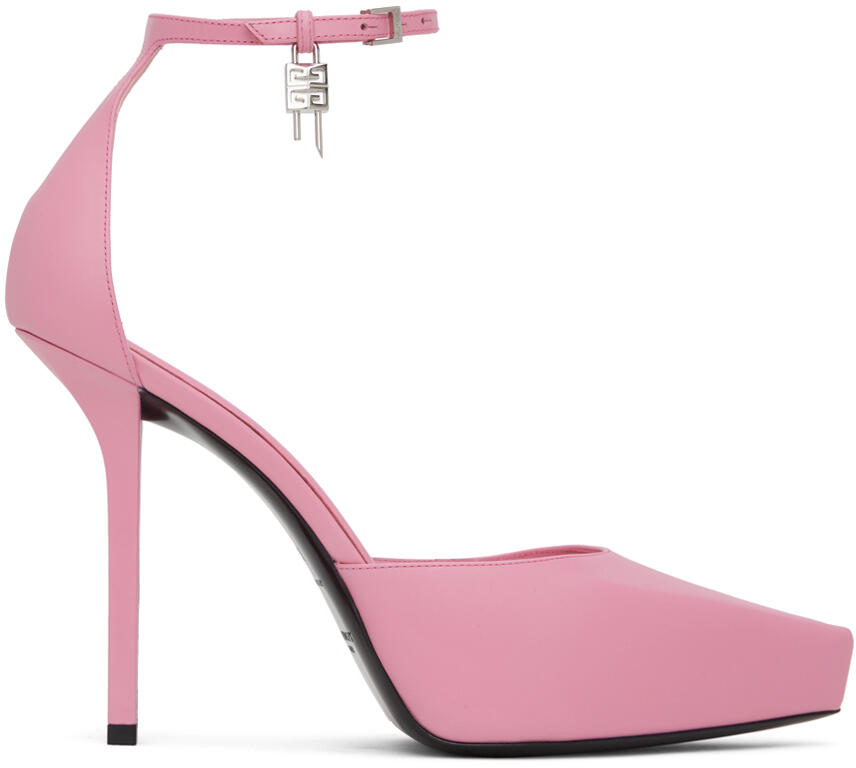 Givenchy Pink G-Lock Platform Heels Cover