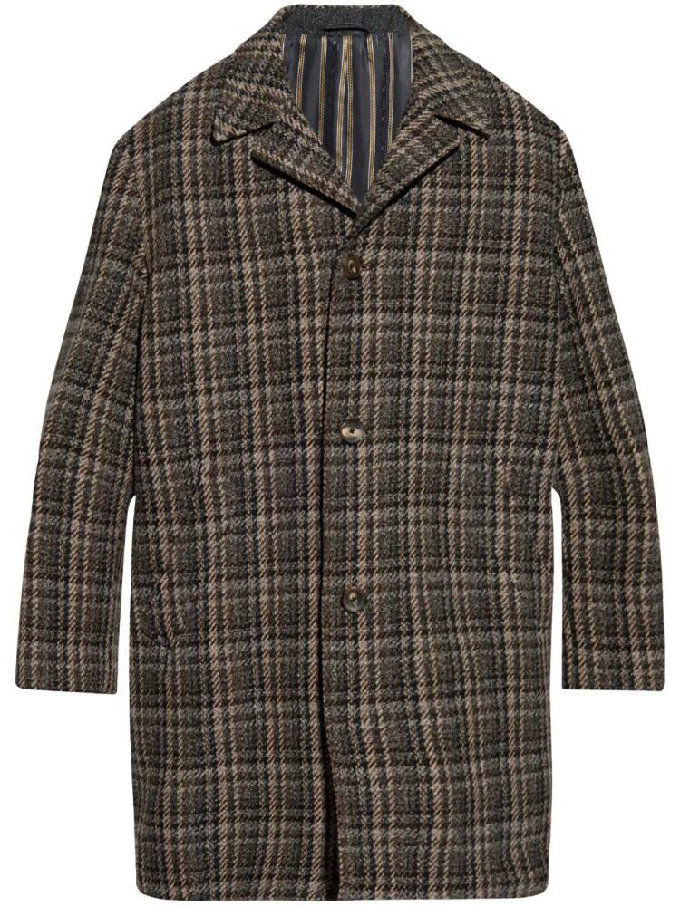 ETRO single-breasted wool coat - Brown Cover