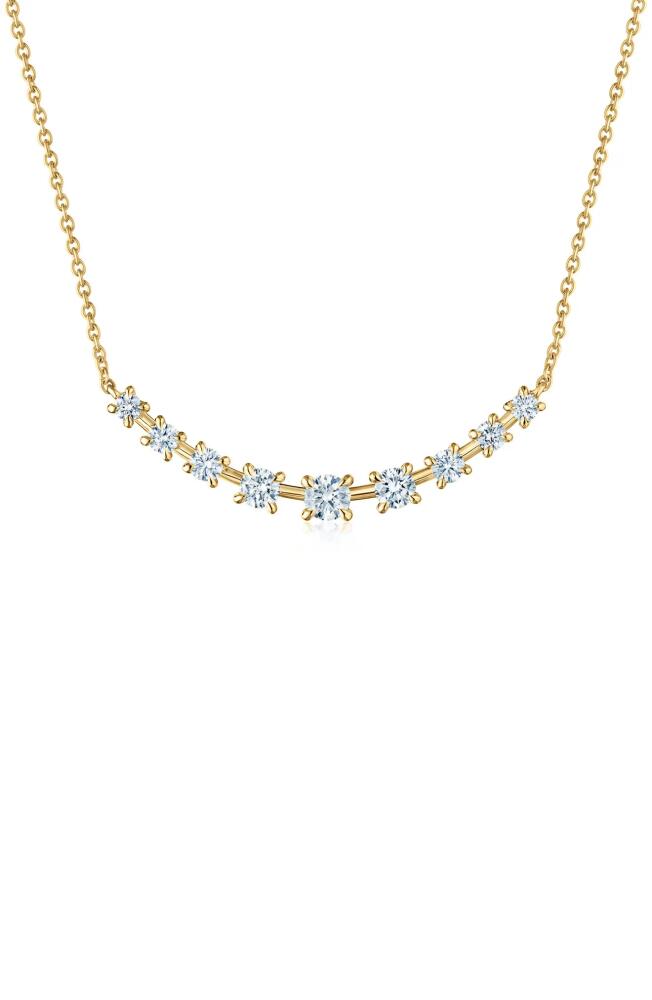 Kwiat Starry Night Curved Bar Diamond Necklace in Yellow Cover