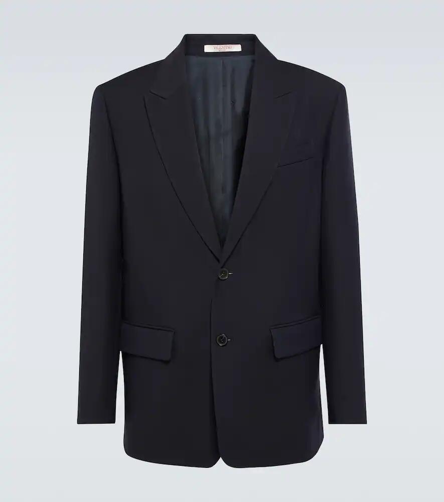 Valentino Single-breasted wool and silk blazer Cover