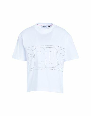 Gcds Woman T-shirt White Cotton Cover