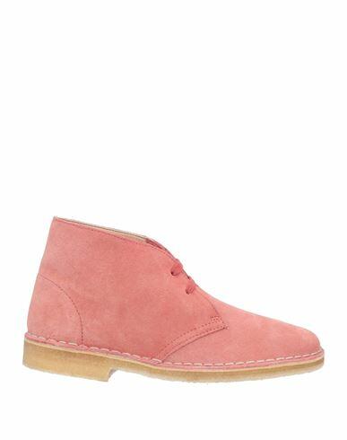 Clarks Originals Woman Ankle boots Salmon pink Leather Cover