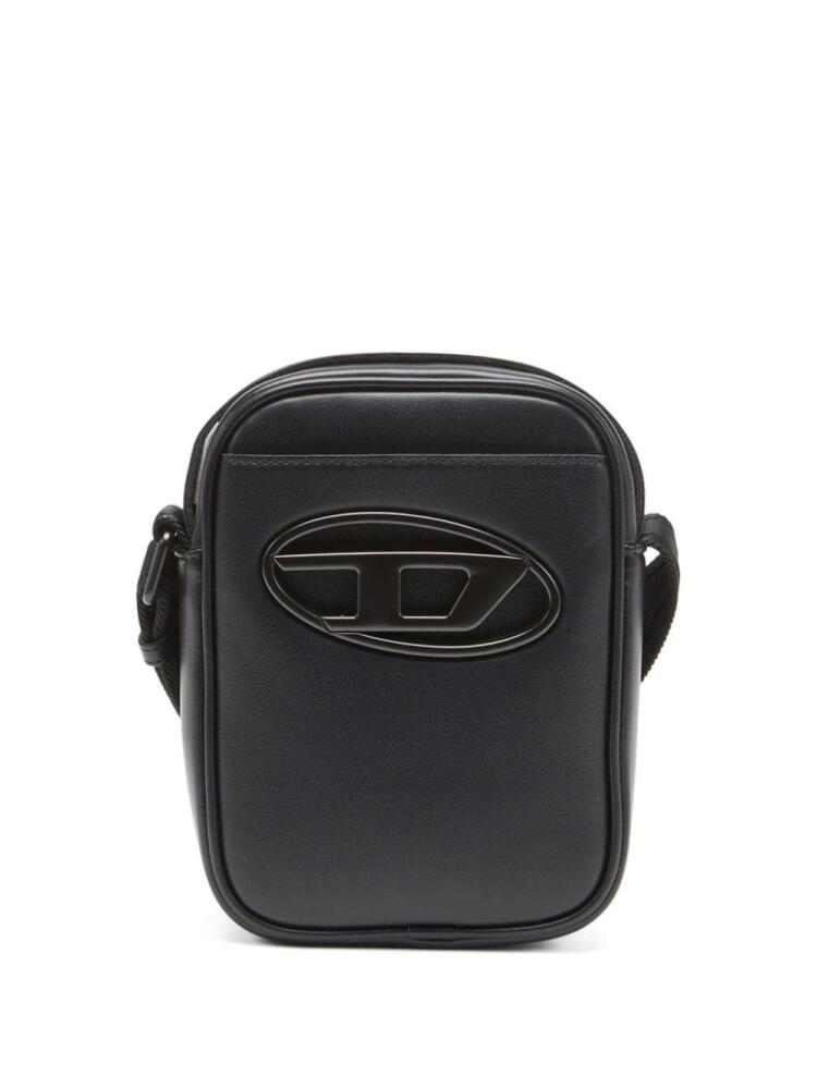 Diesel Holi-D logo-plaque crossbody bag - Black Cover