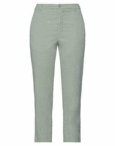 Dondup Woman Pants Sage green Lyocell, Cotton, Elastane Cover