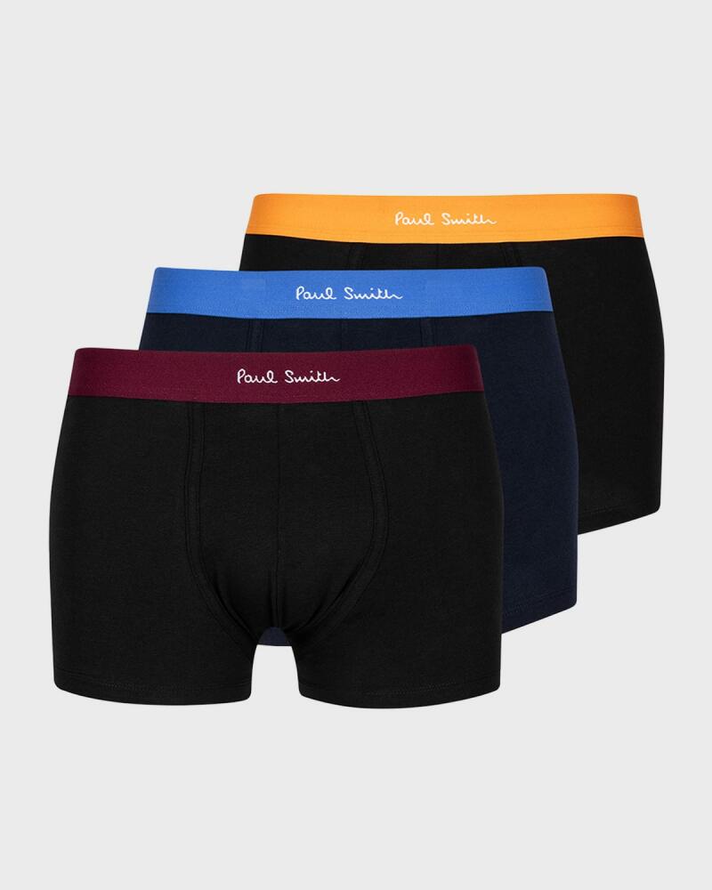 Paul Smith Men's 3-Pack Contrast Logo Trunks Cover