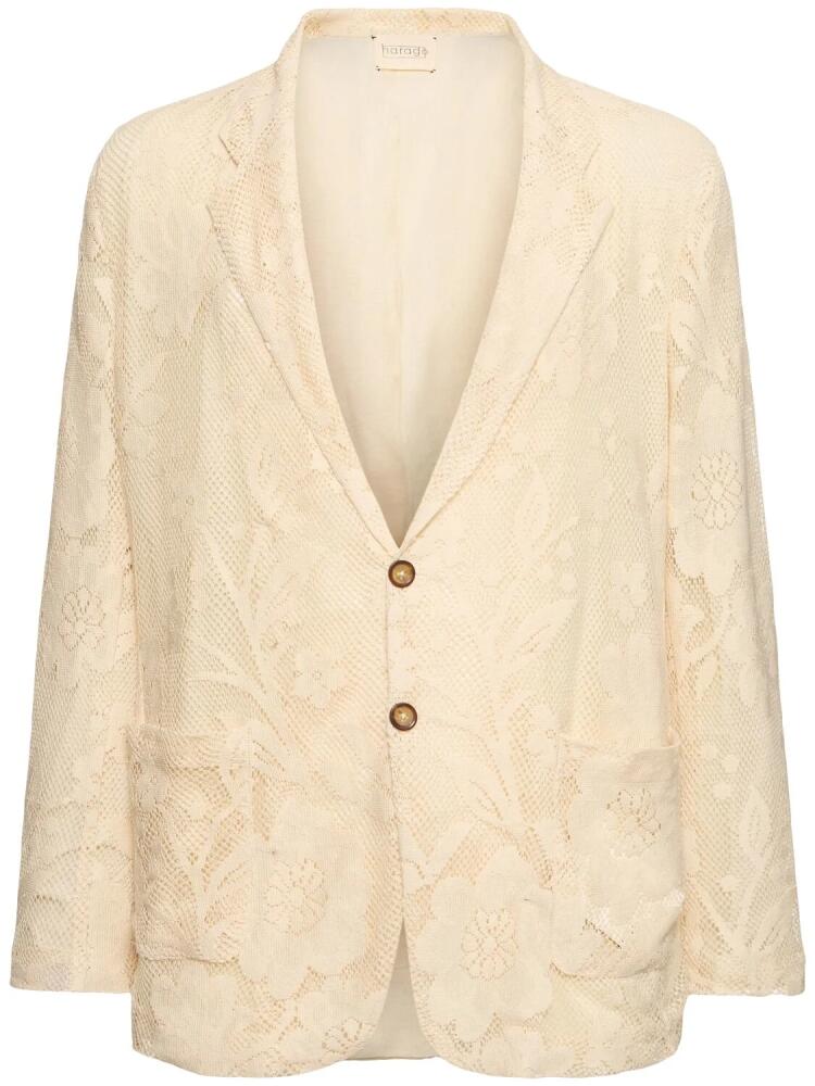 HARAGO Cotton Lace Blazer Cover