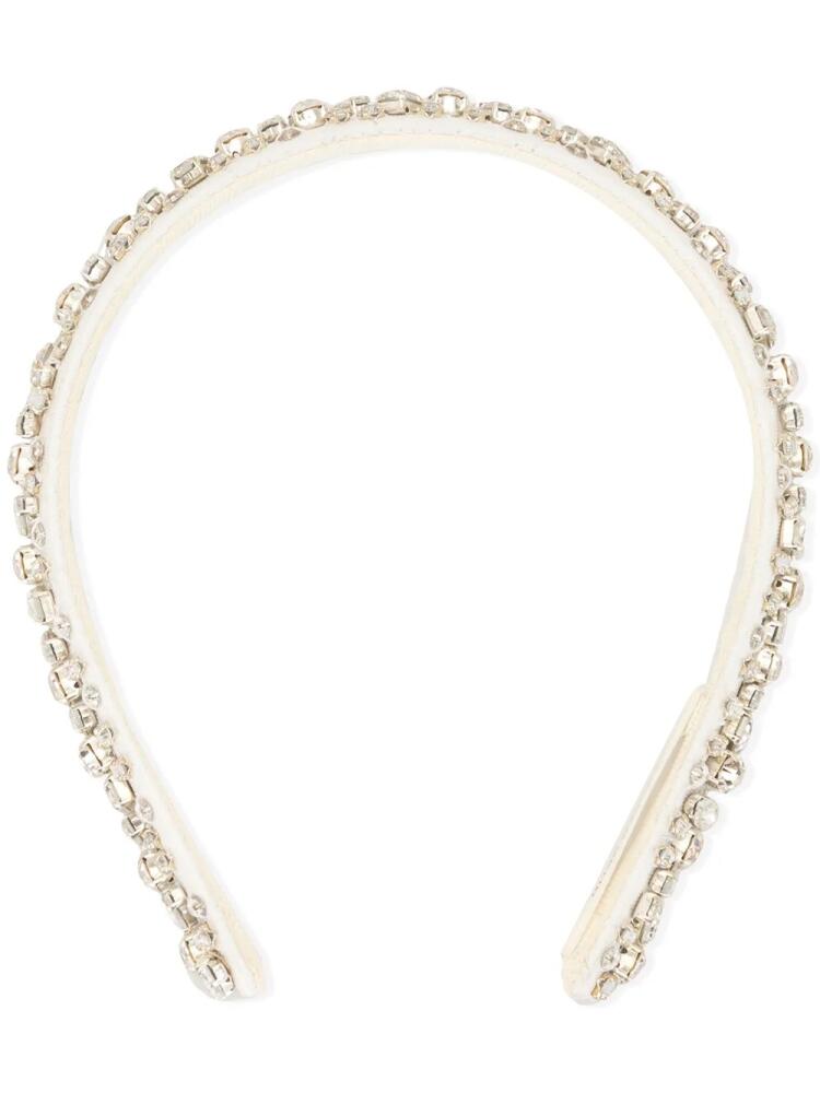 Jennifer Behr crystal embellished headband - White Cover