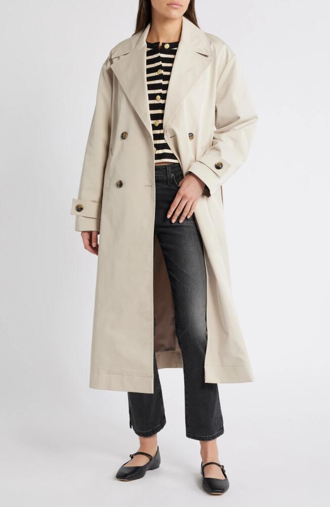 MANGO Angela Water Repellent Trench Coat in Light Beige Cover