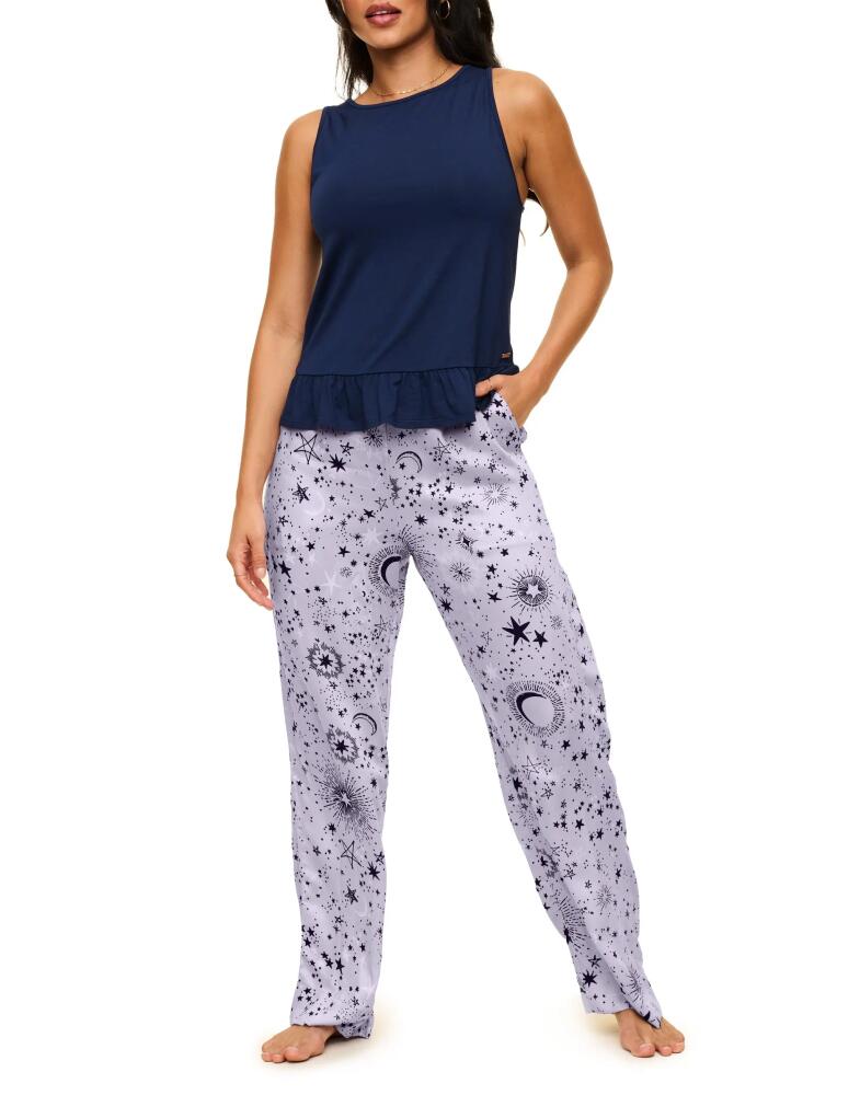 Adore Me Aerys Pajama Tank & Pants Set in Novelty Purple Cover