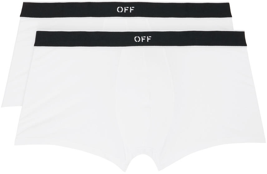 Off-White Two-Pack White Off-Stamp Boxers Cover