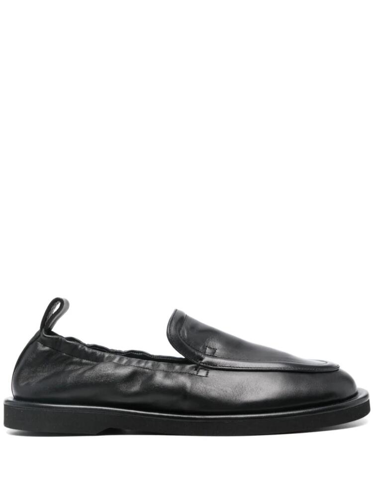 Studio Nicholson elasticated leather loafers - Black Cover