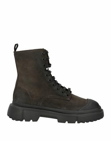 Hogan Man Ankle boots Steel grey Leather Cover