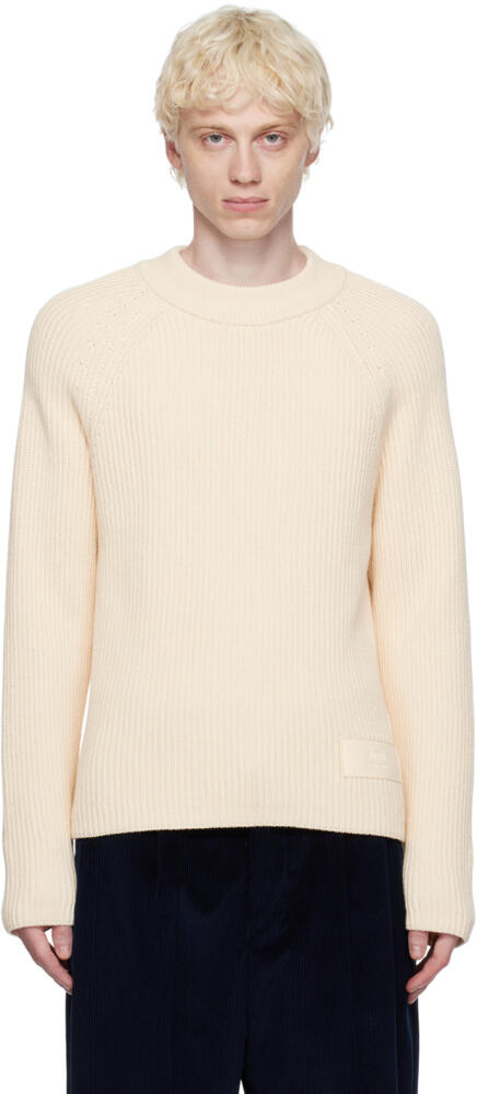 AMI Paris Off-White Crewneck Sweater Cover