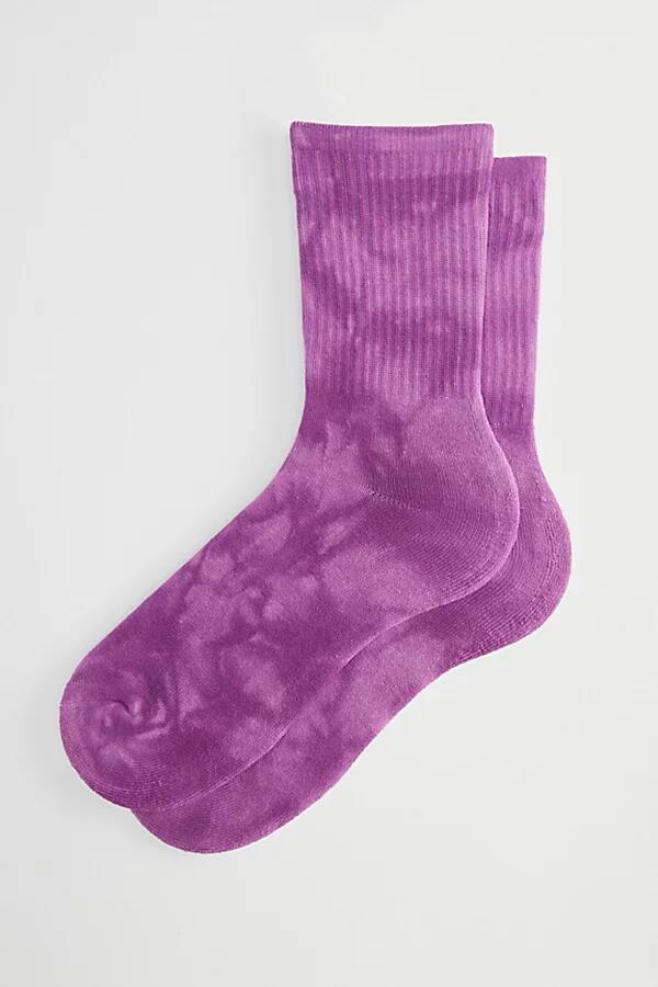 Tie-Dye Crew Sock in Purple Cover