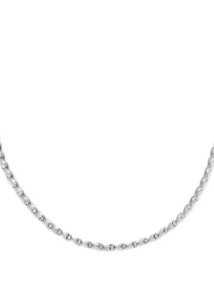 Jewels Aficionado 18kt white gold diamond rivière tennis necklace - Silver Cover