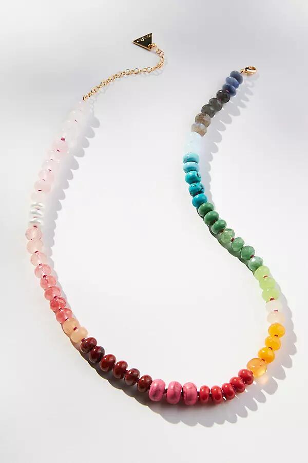 Anthropologie Rainbow Stone Necklace Cover