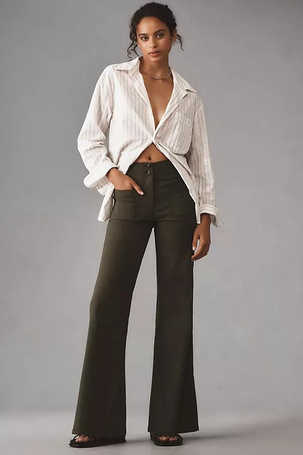 The Junie High-Rise Wide-Leg Flare Pants by Maeve Cover