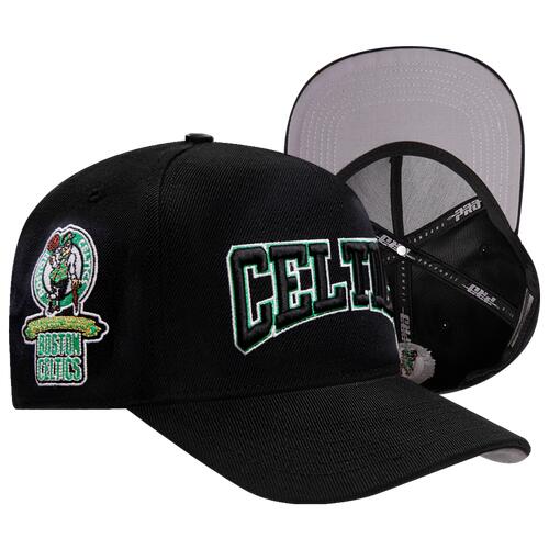 Pro Standard Mens Pro Standard Celtics Crest Emblem Flatbrim Snapback - Mens Black/Black Cover