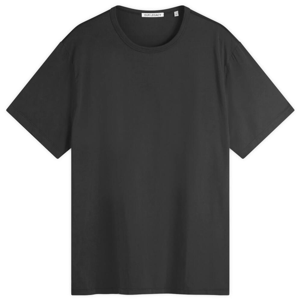 Our Legacy Men's New Box T-Shirt in Black Clean Jersey Cover