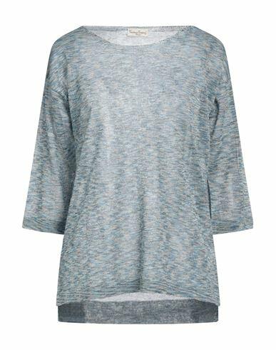 Cashmere Company Woman Sweater Azure Cotton, Silk, Lurex, Nylon Cover