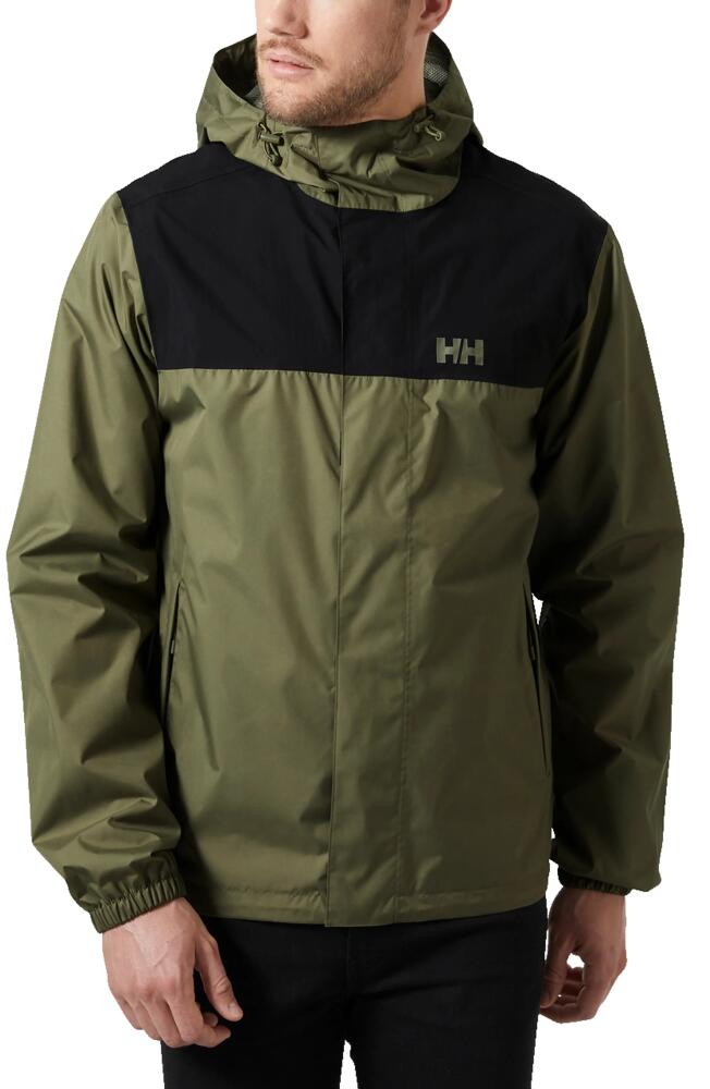 Helly Hansen Vancouver Hooded Rain Jacket in Lav Green Cover