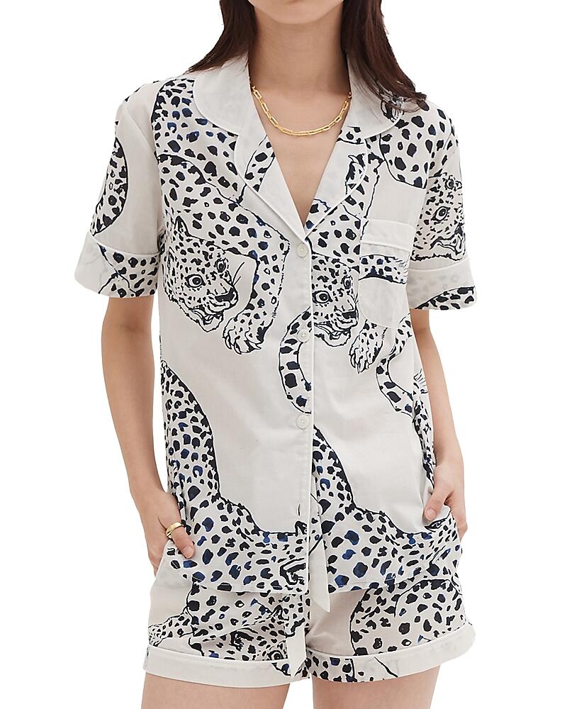 Desmond & Dempsey Cotton Jaguar Shorts Pajama Set Cover