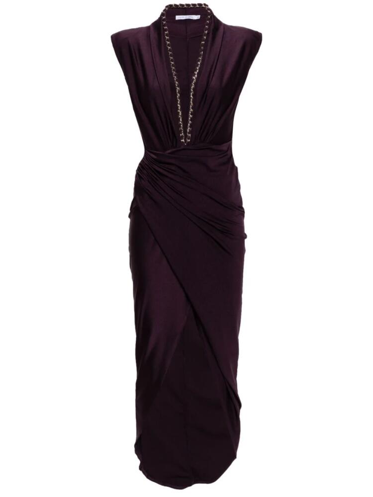 Amen ruched maxi dress - Purple Cover