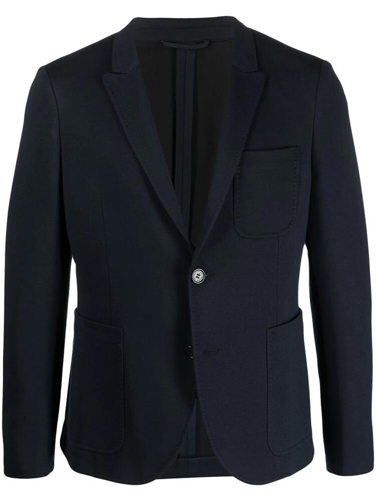 Neil Barrett notched lapels buttoned blazer - Blue Cover