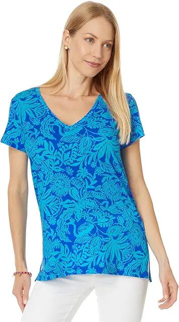 Lilly Pulitzer Meredith Tee (Martinique Blue Jungle Oasis) Women's Clothing Cover