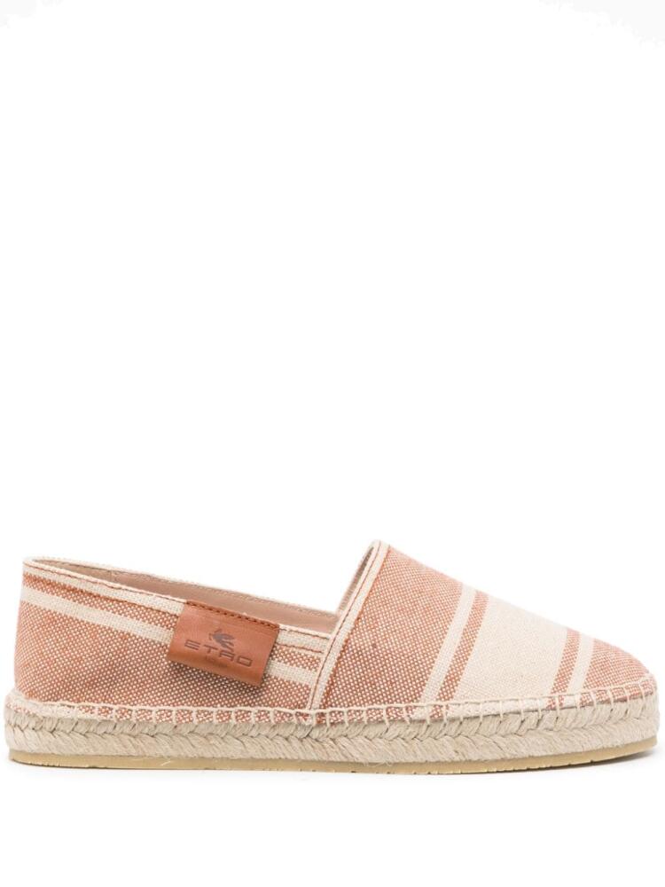 ETRO striped canvas espadrilles - Neutrals Cover