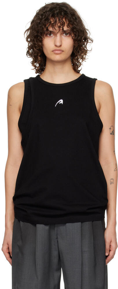 ADER error Black Layered Tank Top Cover