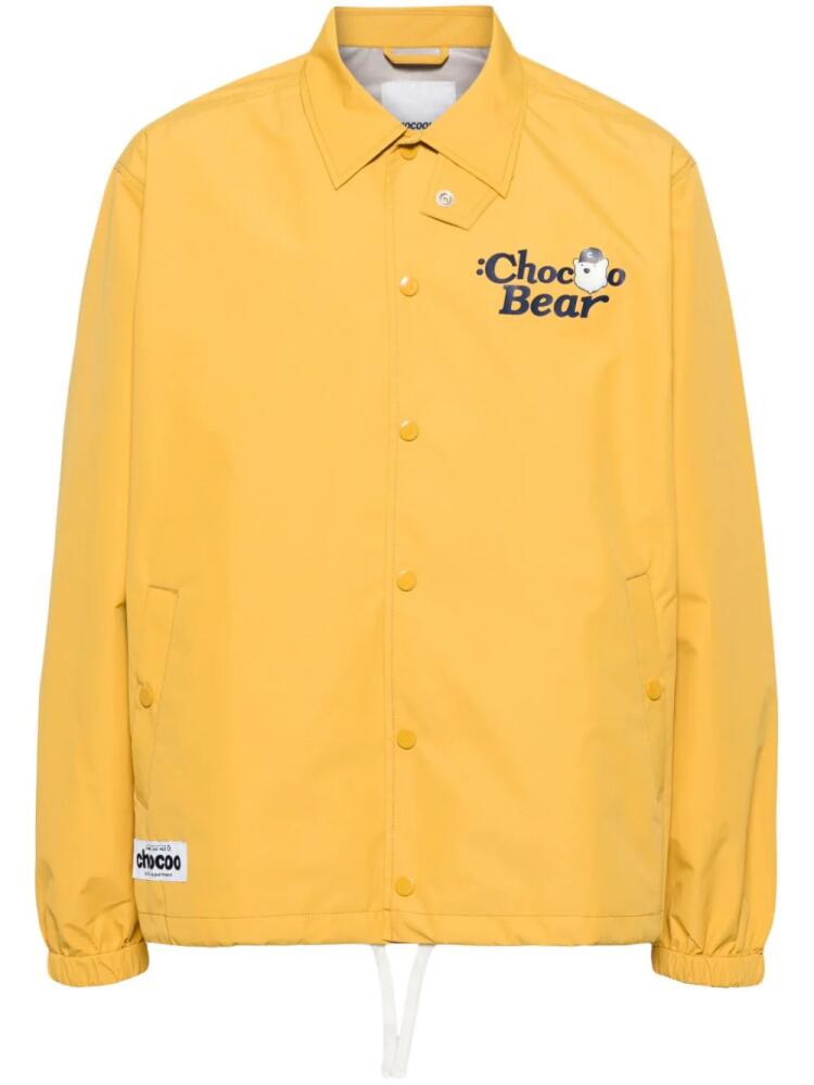 CHOCOOLATE Chocoo Bear-print shirt jacket - Yellow Cover