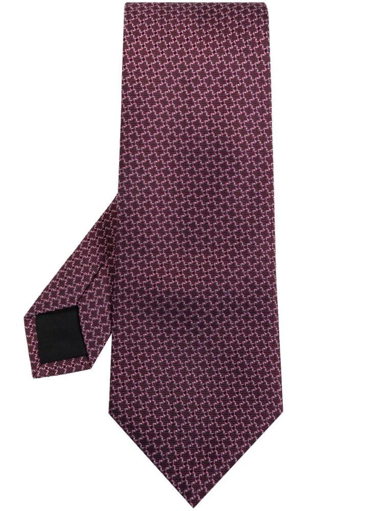 Lanvin jacquard print tie - Red Cover