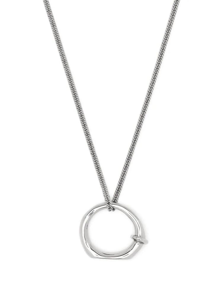 Jil Sander ring-pendant chain-link necklace - Grey Cover