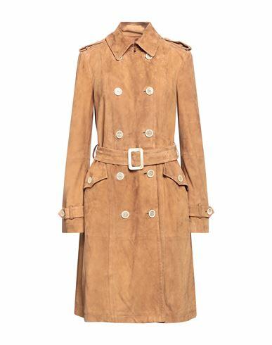 Tod's Woman Overcoat & Trench Coat Camel Ovine leather, Goat skin Cover