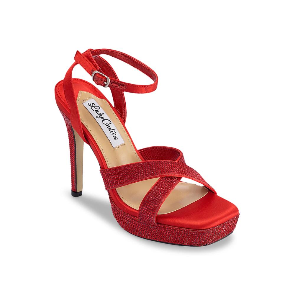 Lady Couture Daisy Platform Sandal | Women's | Red Cover