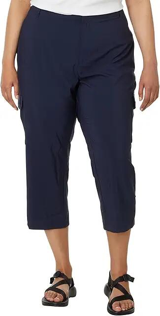 Columbia Plus Size Silver Ridge Utility Capris (Dark Nocturnal) Women's Casual Pants Cover